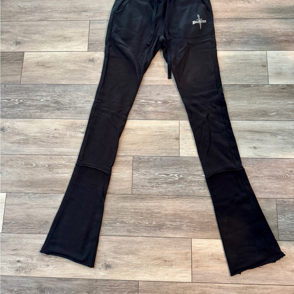 Black Men’s Super Stacked Sweats